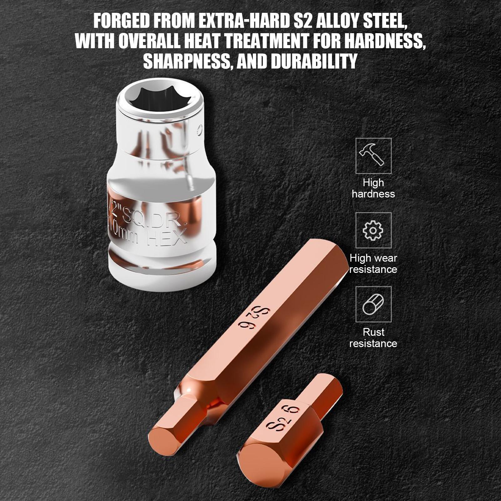 Drill Bits - 磁気ドリルビットセット磁気ヘビーデューティ金属ソケット修復ツール 15 ピーススクリュードライバーキードリルビット家庭用家具用