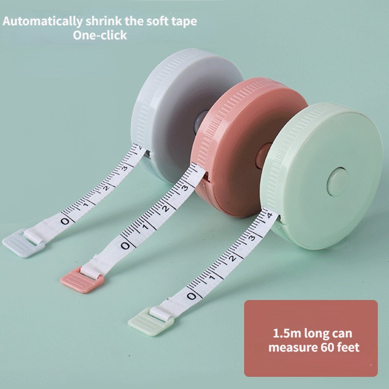 Tape Measure - 1/3 個人体測定円形巻尺ポータブルスプリングリバウンドデザイン適切な測定サイズ長さ 59.05 インチ