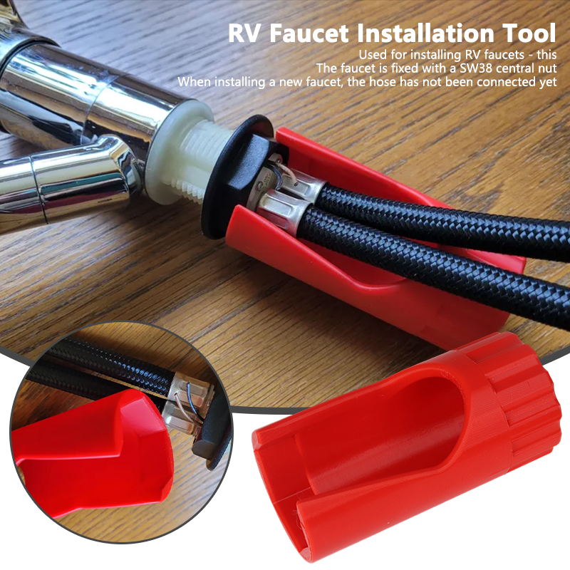 Faucet - 洗面器の蛇口ベースネジファスナー固定ナットクイックインストール固定RV蛇口取り付けツール浴室キッチンシンク用