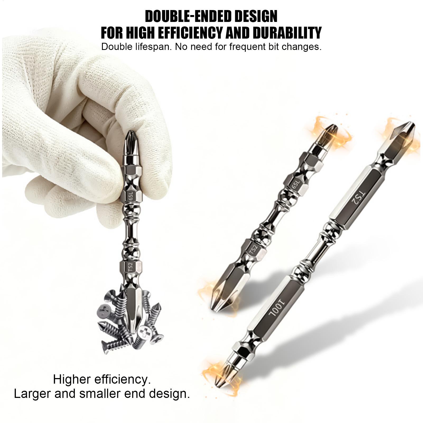 Drill Bits - ドライバービットセット磁気ヘビーデューティ金属六角シャンク滑り止めハンドツール10ピース電動ドリルドライバービット用