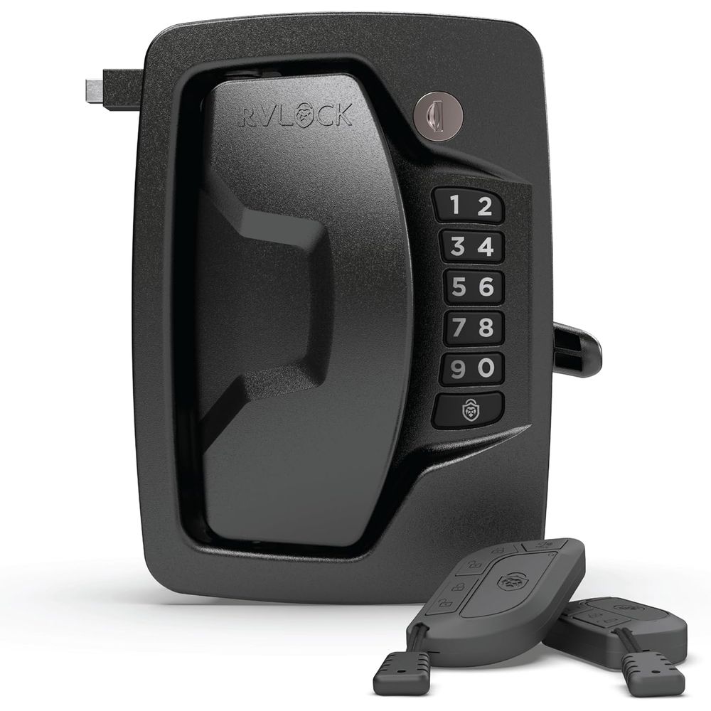 Door Lock - アトラスRVドアロック（クラスA/Cモーターホーム用）、アンチロックアウト充電ポート付き