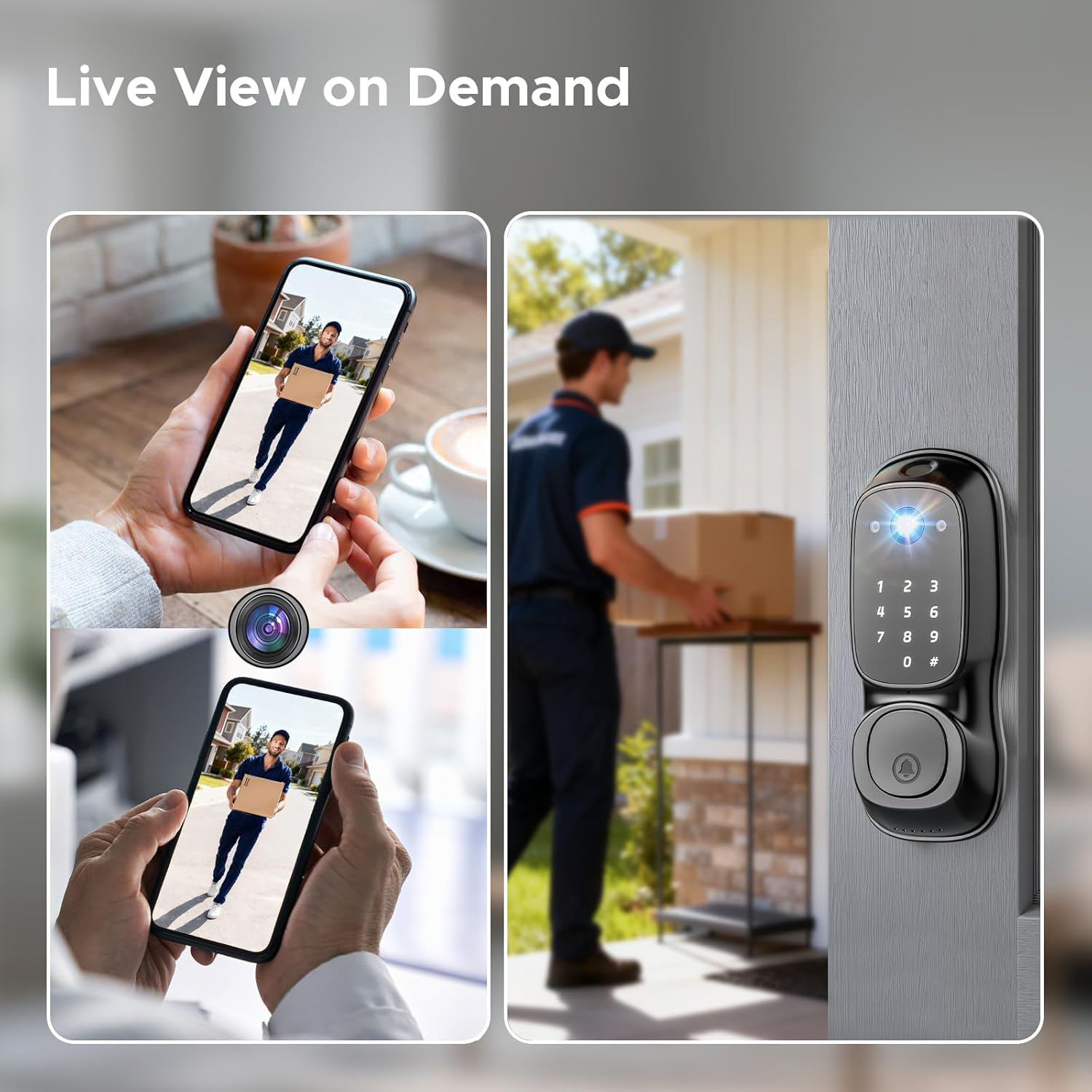 Tuya Wifiスマートドアロック ‎ カメラ＆ドアベル多 - Door Lock のレビューと価格