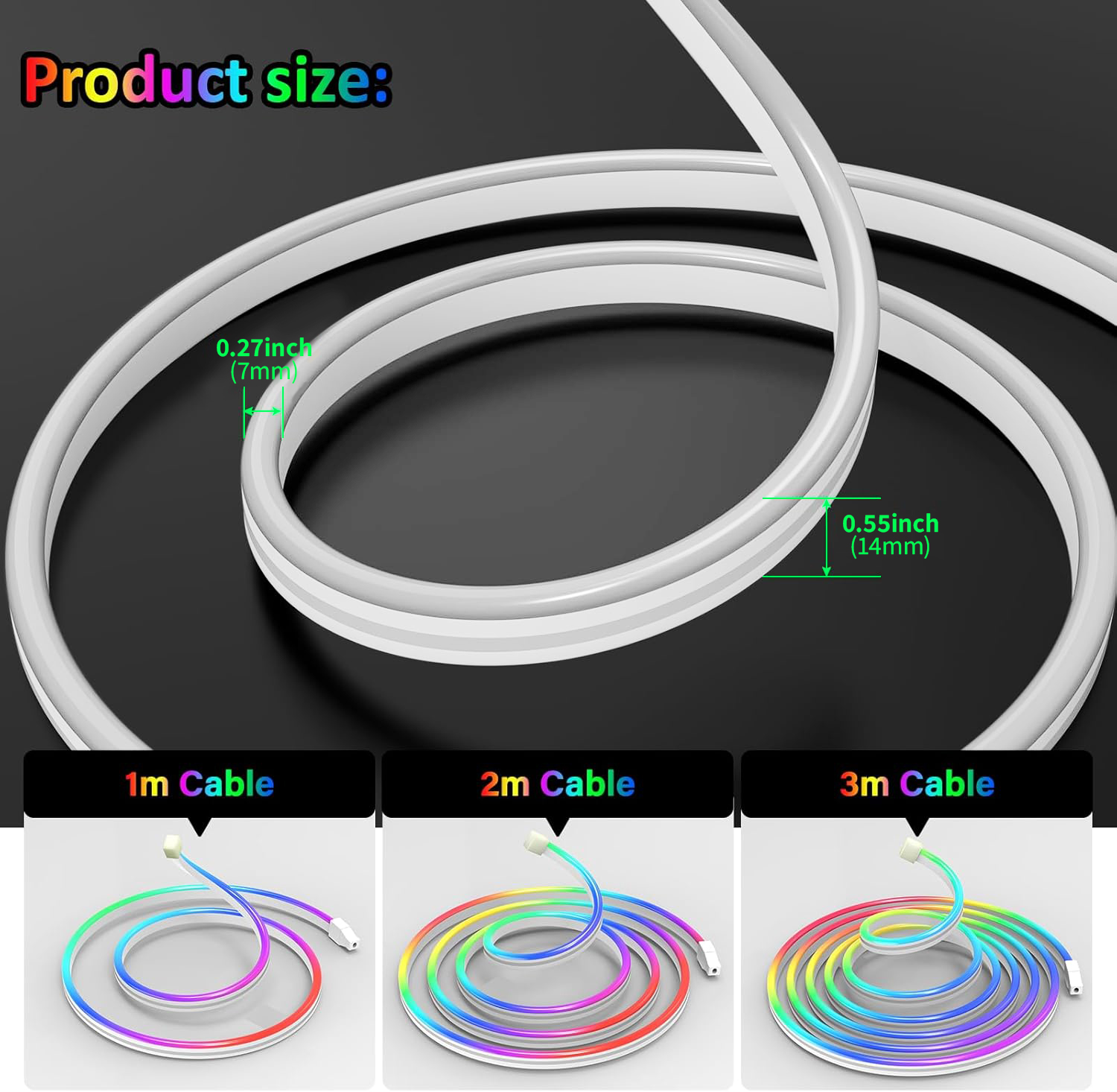 USB DC5V RGBICフレキシブルネオンストリップライ - Led Strip Lights のレビューと価格
