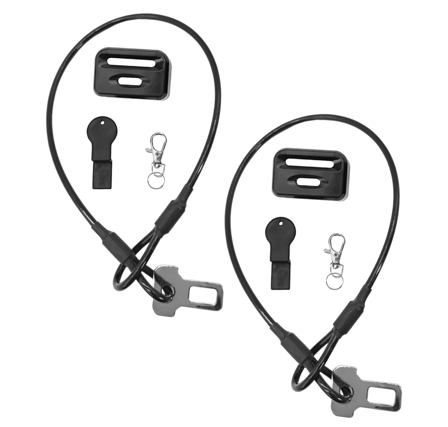 2パック安全ロープシートベルトラッチセキュリティドアストラッ - Door Lock のレビューと価格
