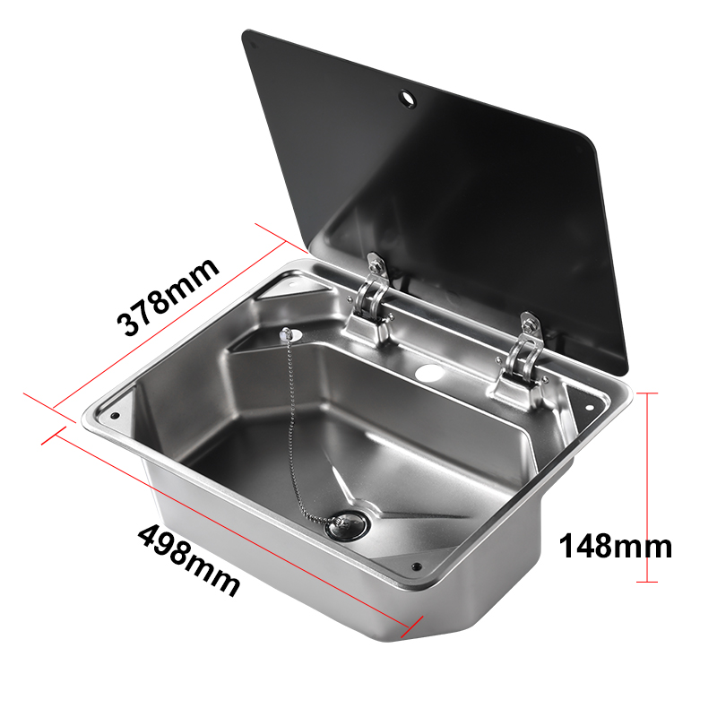 RVキャンピングカー用ステンレス製キッチンシンク（蓋付き）省 - Faucet のレビューと価格