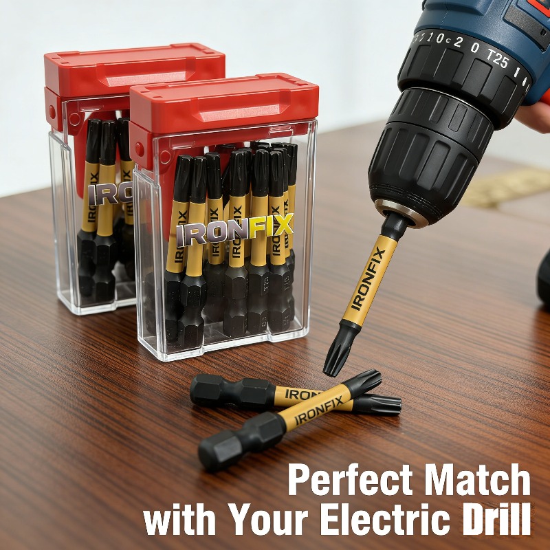 高品質な20個入りT25ドライバービットセット。電動ドリルや - Drill Bits のレビューと価格