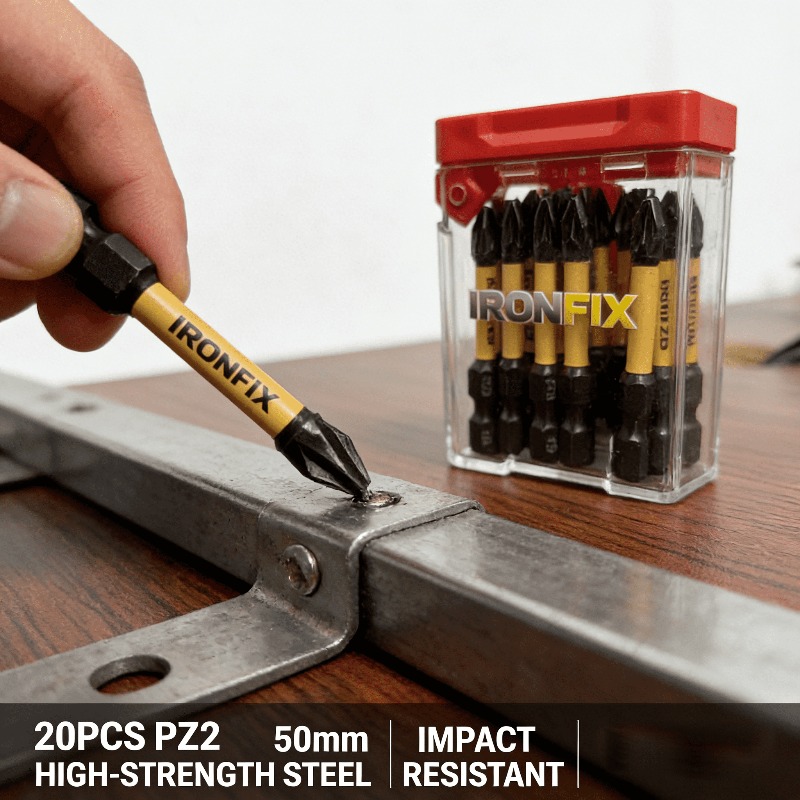 高品質な20個入りPZ2ドライバービットセット。電動ドリルや - Drill Bits のレビューと価格