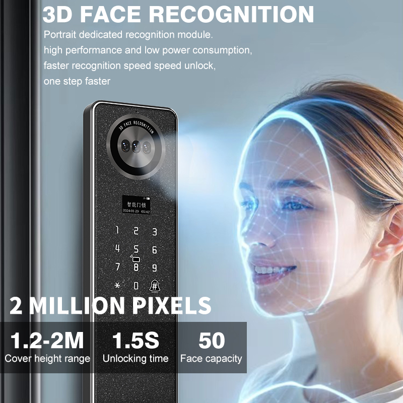 Tuya WiFi スマートドアロック、家庭用生体認証指紋ロ - Door Lock のレビューと価格