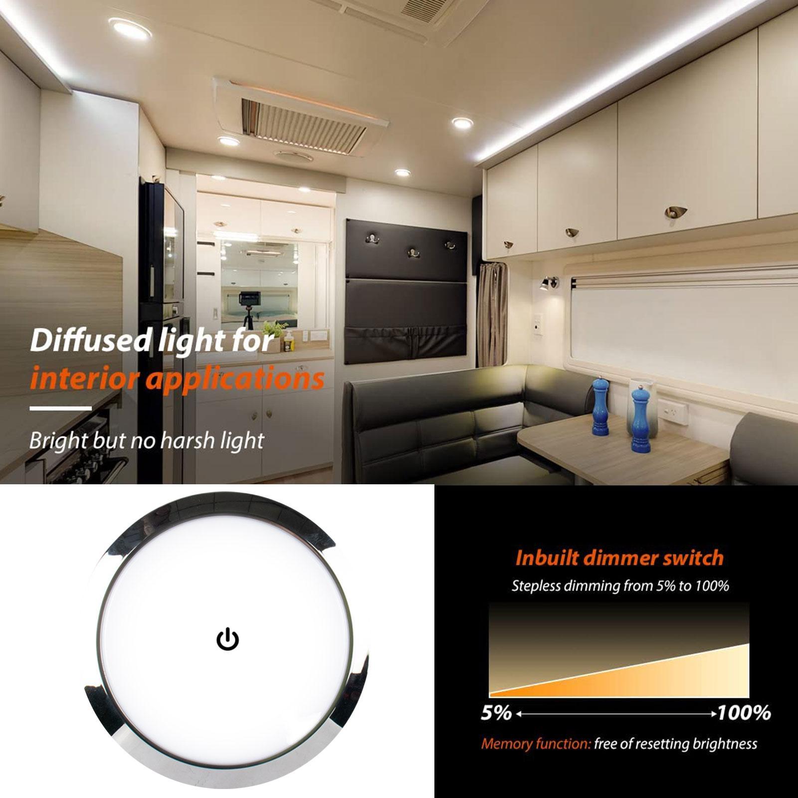 RV インテリア天井 LED ライト スイッチ付き 5W 1 - Light Switch のレビューと価格