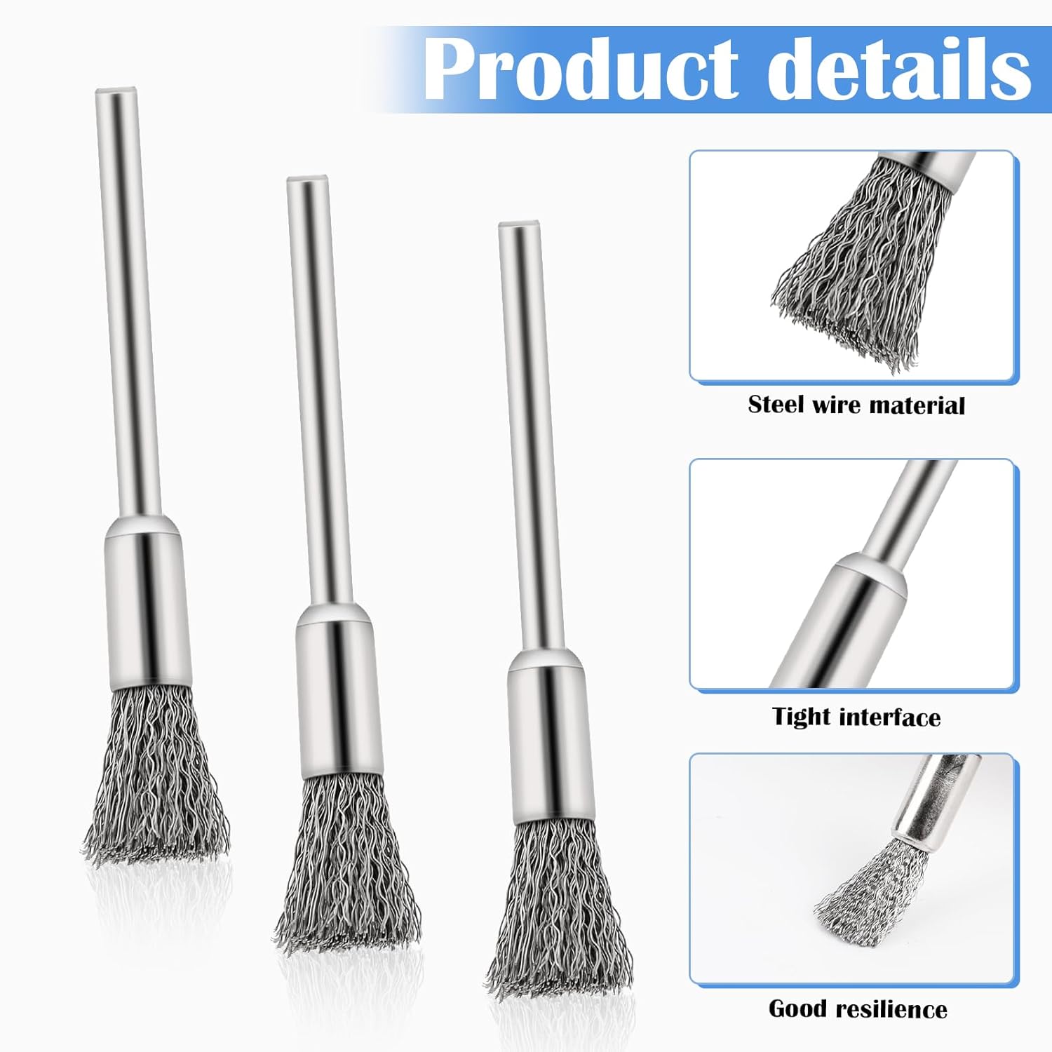 スチール製クリーニングエンドブラシペン 1/5インチ(5mm - Paint Brush のレビューと価格