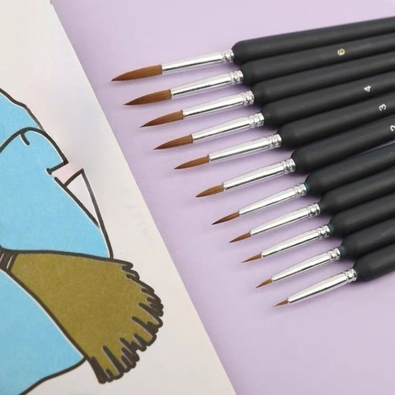 11本入りペイントブラシセット プロフェッショナルペイントブ - Paint Brush のレビューと価格