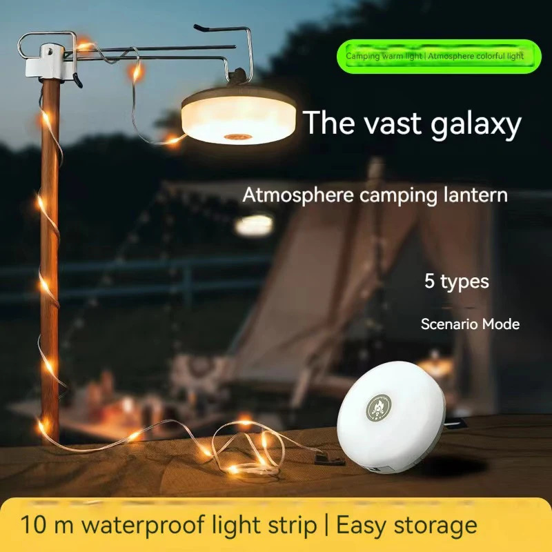 10m 雰囲気LEDキャンプライト USB充電式 アウトドア - Tape Measure のレビューと価格