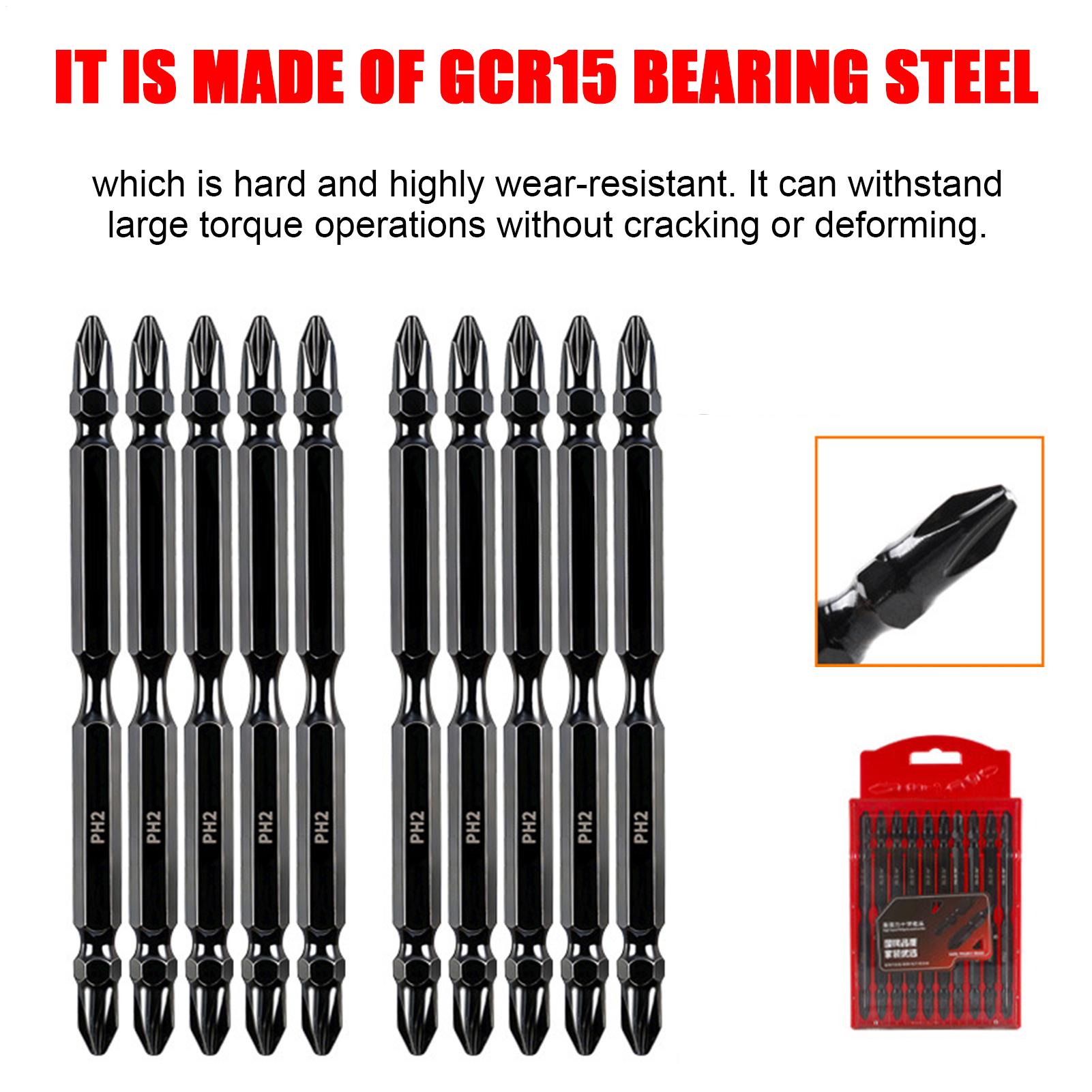 ドリル用磁気ビット両端フライス加工磁気ドライバーヘッドキット - Drill Bits のレビューと価格