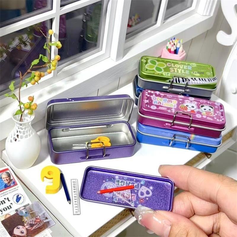 ドールハウスミニチュア二層鉄製筆箱ペン定規測定テープはさみモ - Tape Measure のレビューと価格