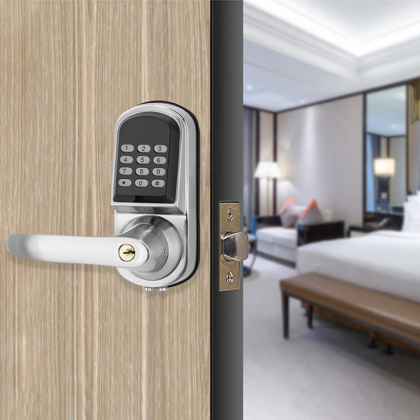 高品質亜鉛合金製ハンドル付きコンビネーションロック TTlo - Door Lock のレビューと価格