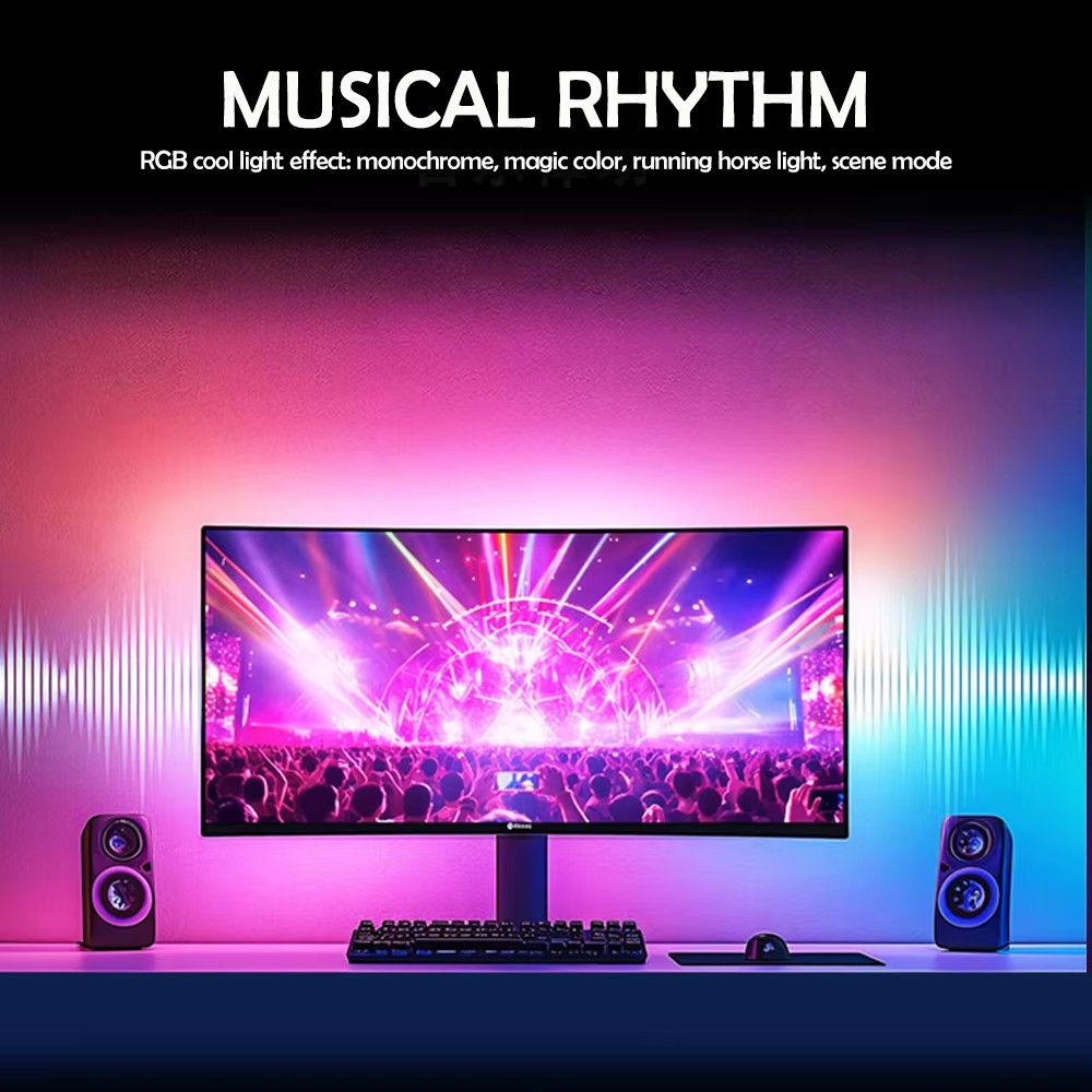 RGB ゲーミングライトストリップ モニターバックライト L - Led Strip Lights のレビューと価格