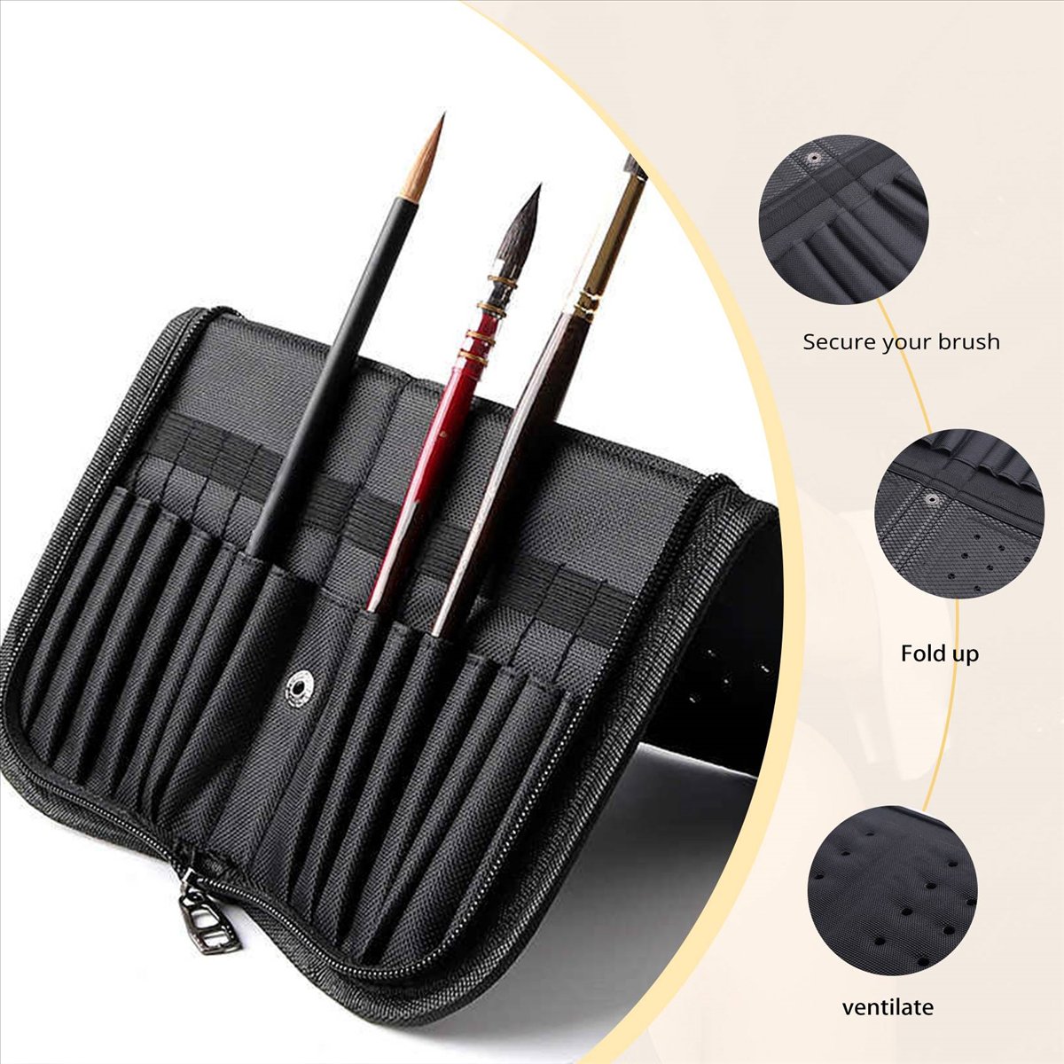 (A02R) 38cm アーティストペイントブラシホルダー  - Paint Brush のレビューと価格