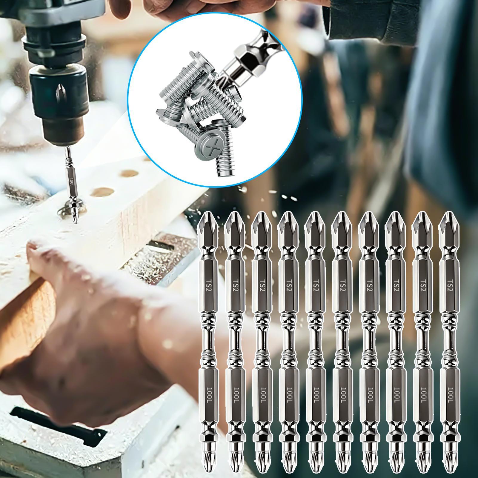 ドライバービットセット磁気ヘビーデューティ金属六角シャンク滑 - Drill Bits のレビューと価格