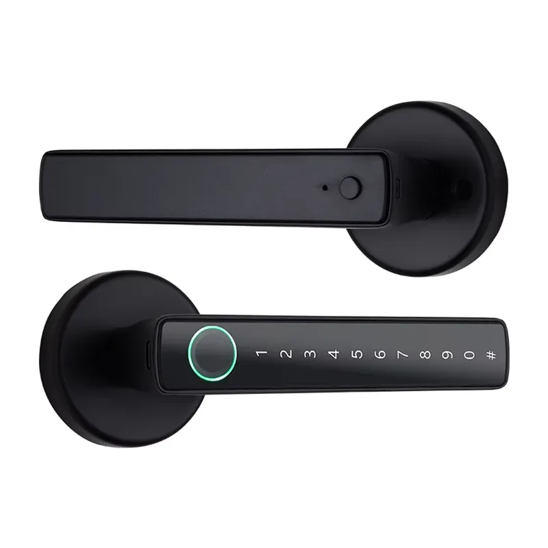 YMCキーレス電子式室内ドアハンドル スマート指紋認証デジタ - Door Handle のレビューと価格