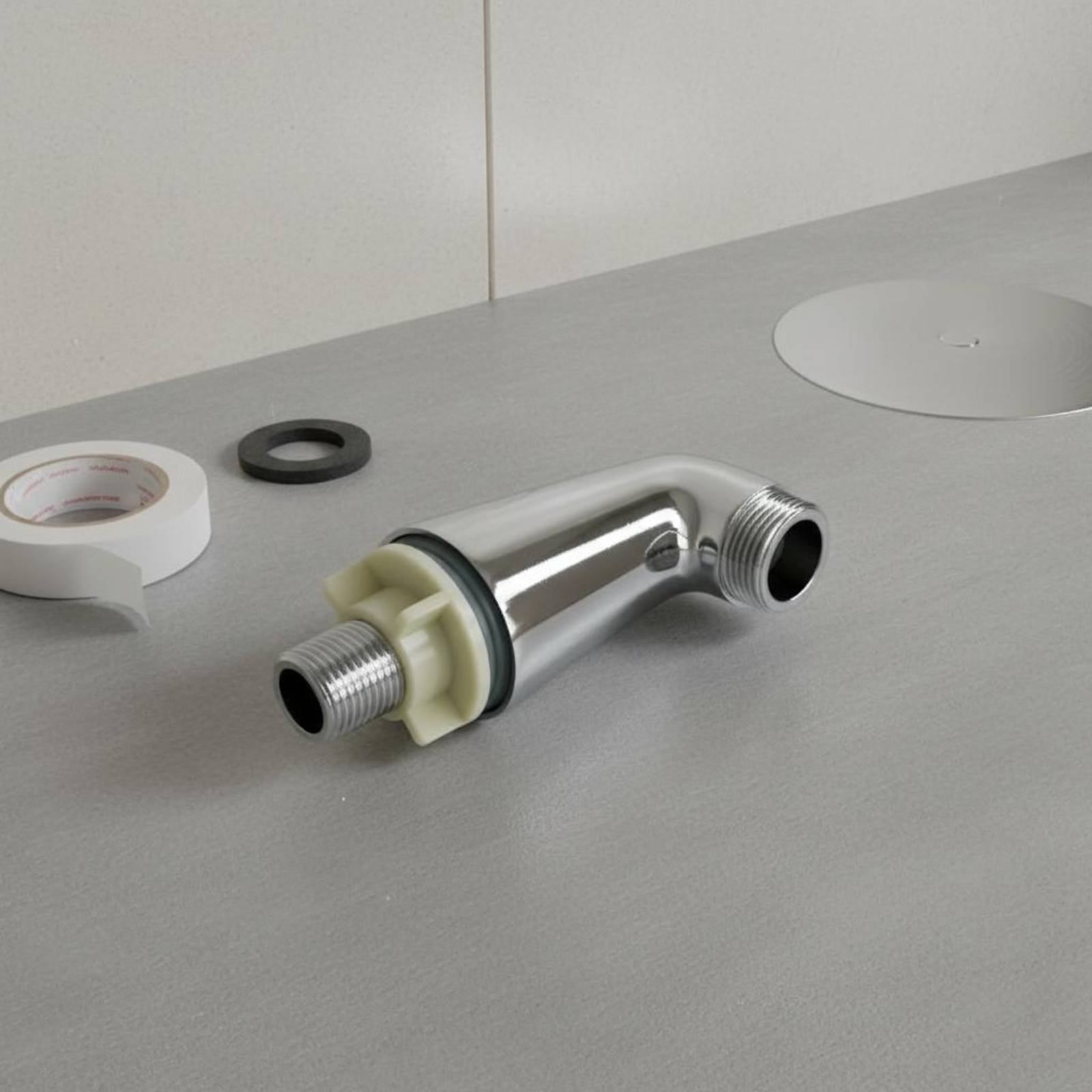 2ピース浴槽蛇口取り付け脚 シルバートーン仕上げ 浴室用配管 - Faucet のレビューと価格