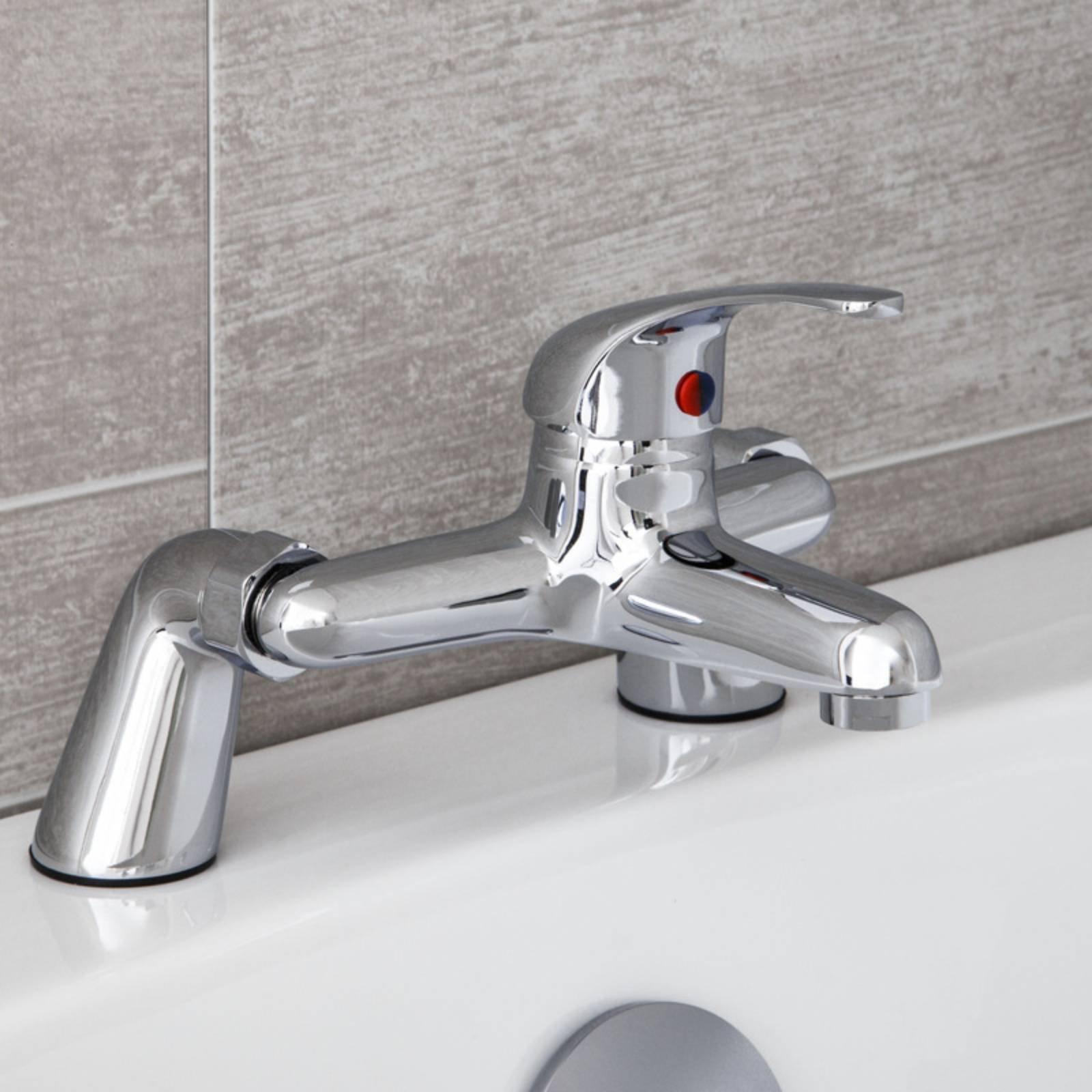 2ピース浴槽蛇口取り付け脚 シルバートーン仕上げ 浴室用配管 - Faucet のレビューと価格