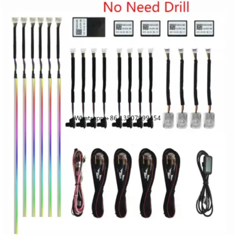 A80 64色LEDアンビエントライトアクリルストリップ 1 - Led Strip Lights のレビューと価格