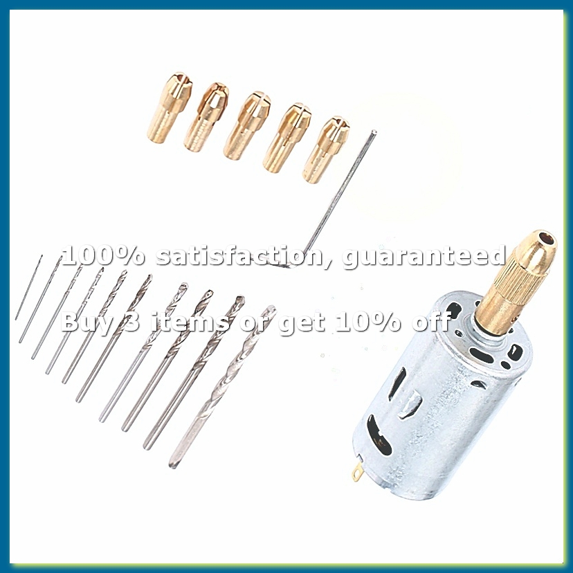 ミニ電動ハンドドリルビットセット DC 12Vモーター 0. - Drill Bits のレビューと価格