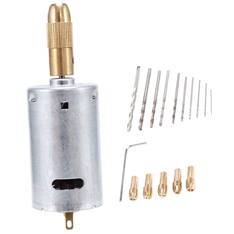 ミニ電動ハンドドリルビットセット DC 12Vモーター 0. - Drill Bits のレビューと価格