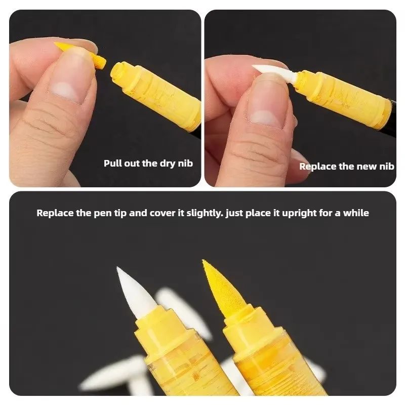 アクリル絵の具用交換芯、グアンナマーカー用、ソフトブラシ芯、 - Paint Brush のレビューと価格