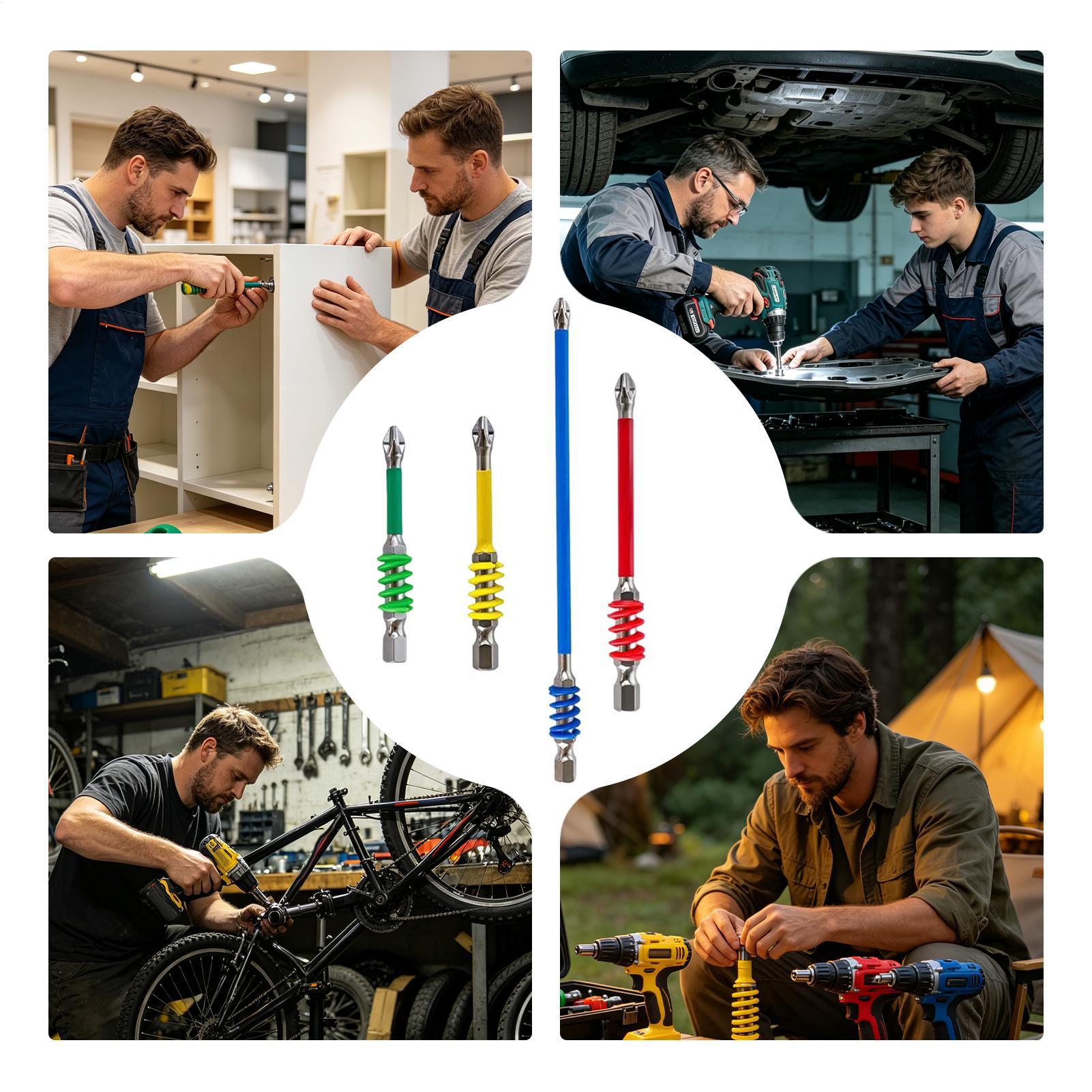 磁気ドリルビット 合金鋼 耐衝撃性 1/4インチ六角ハンドル - Drill Bits のレビューと価格