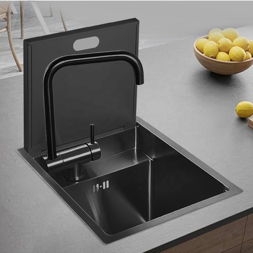 手作りの単一長方形ボウルステンレス鋼RVキッチンシンク304 - Faucet のレビューと価格