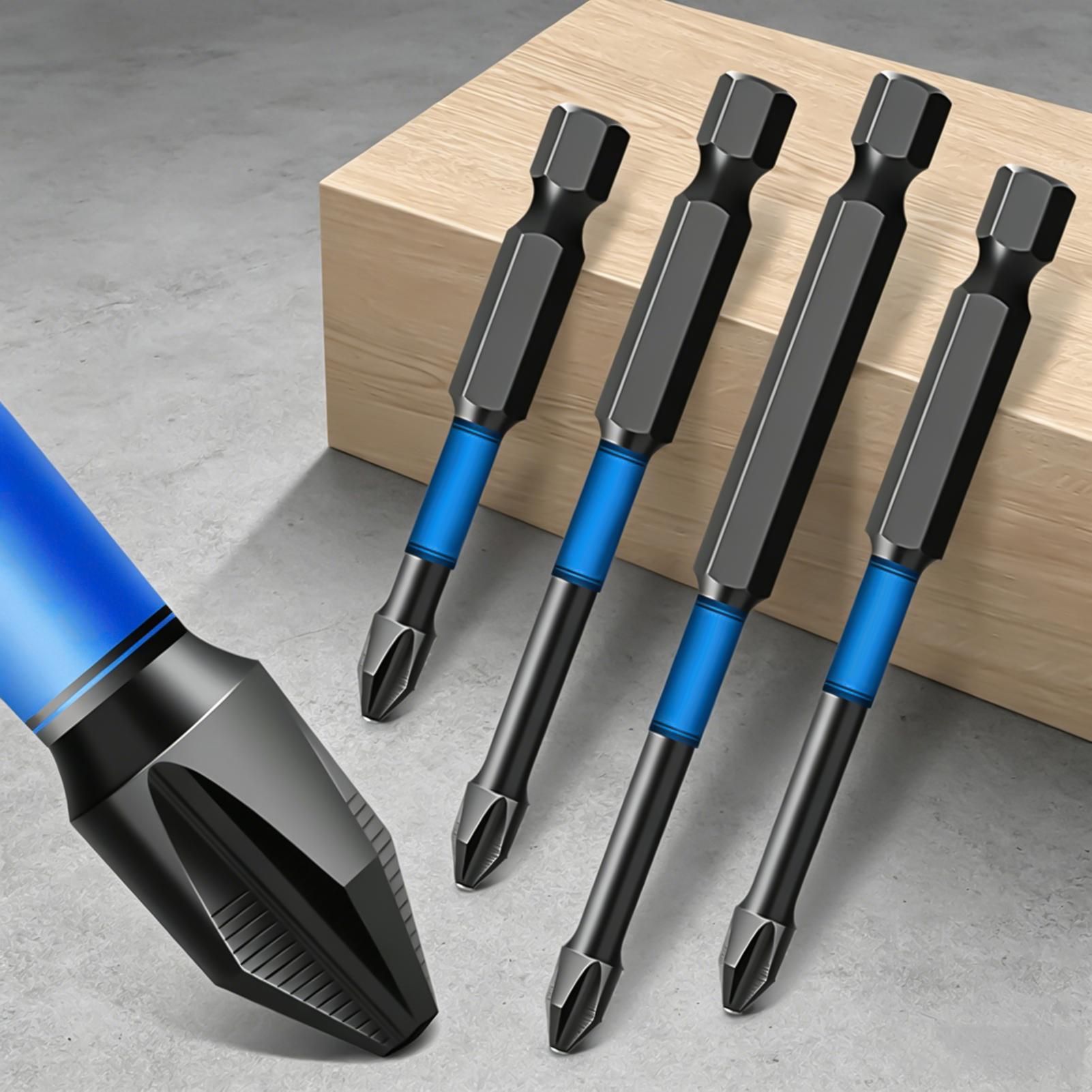 ドライバービットセット 6 ピース磁気ヘビーデューティーフィ - Drill Bits のレビューと価格